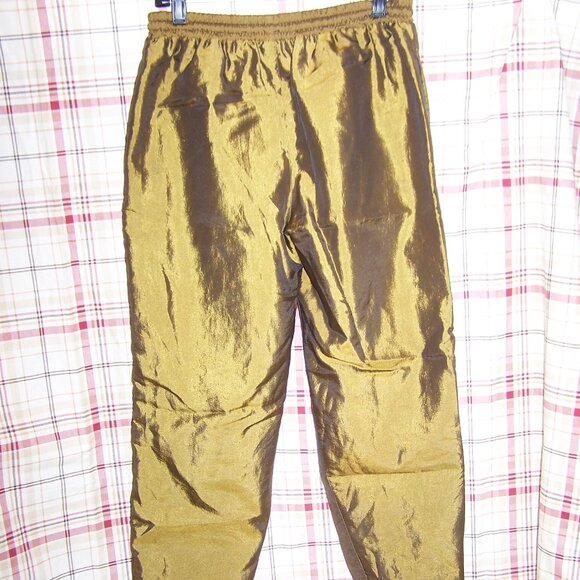Lavon Petites Metallic Gold Sweatpants Sz PS - Picture 7 of 7